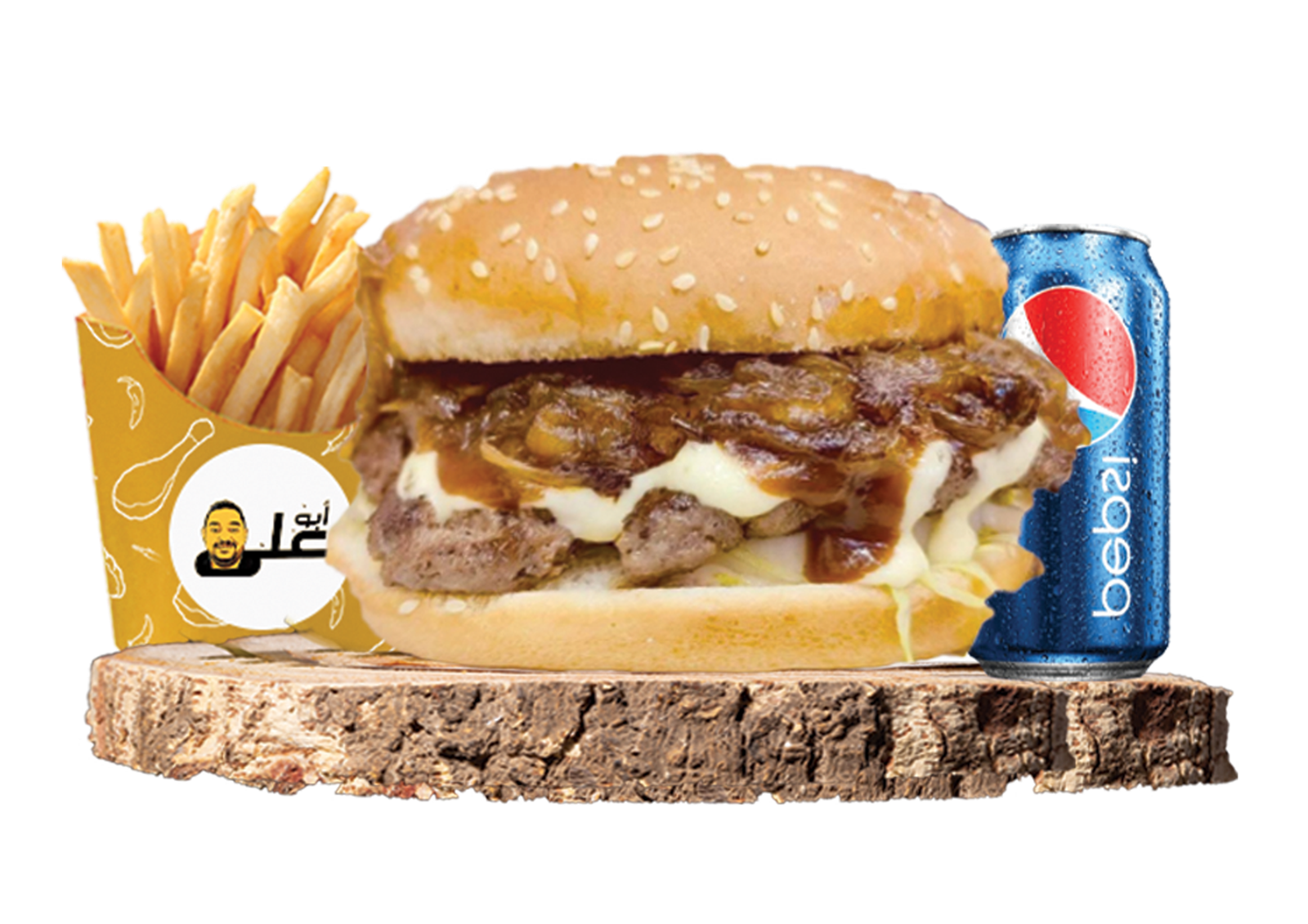 صورة برجر بصل مكرمل